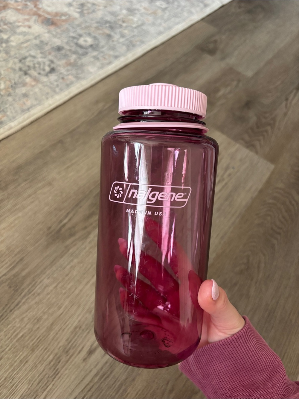 Nalgene Wide-Mouth Water Bottle in Pink